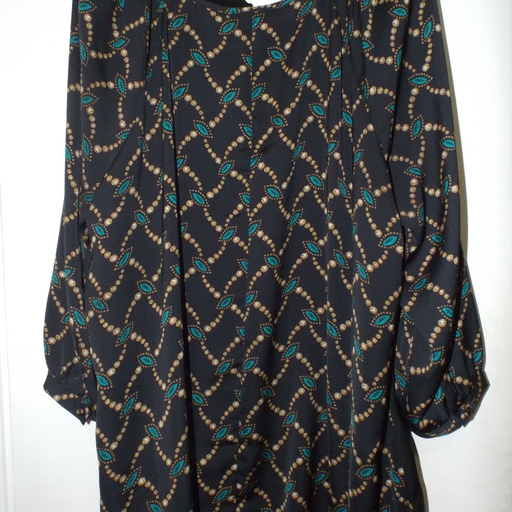 Patterned Polyester Blouse - image 4
